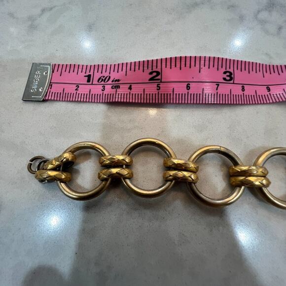 Gold link bracelet - Picture 4 of 9